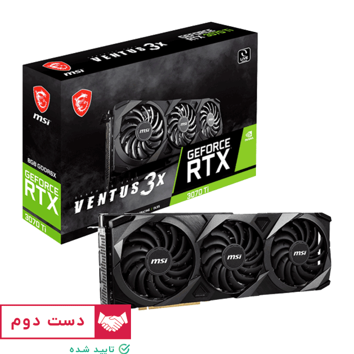 کارت گرافیک MSI GeForce RTX 3070ti Ventus 8GB دست دوم — تصویر ۲